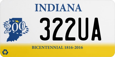 IN license plate 322UA