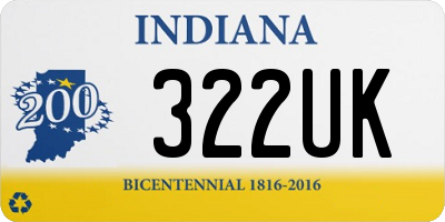 IN license plate 322UK