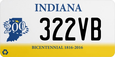 IN license plate 322VB