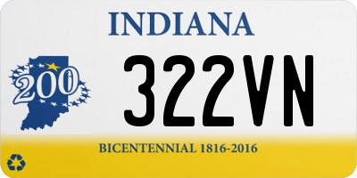 IN license plate 322VN