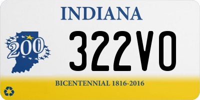 IN license plate 322VO