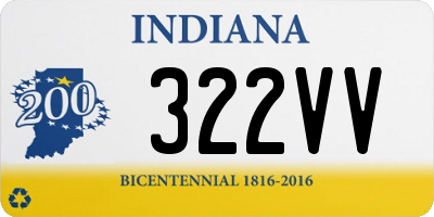 IN license plate 322VV