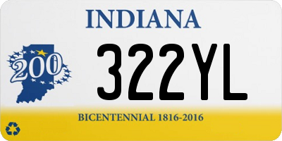 IN license plate 322YL