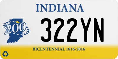 IN license plate 322YN