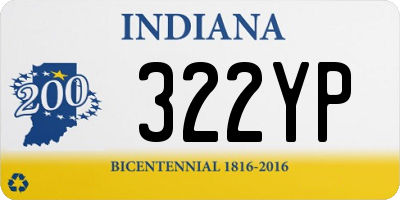 IN license plate 322YP