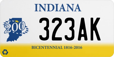 IN license plate 323AK