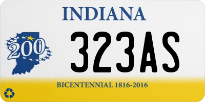 IN license plate 323AS