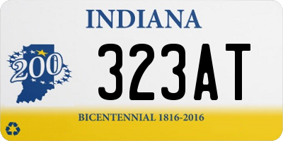 IN license plate 323AT