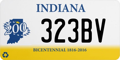 IN license plate 323BV