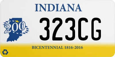 IN license plate 323CG