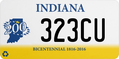 IN license plate 323CU