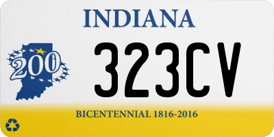 IN license plate 323CV