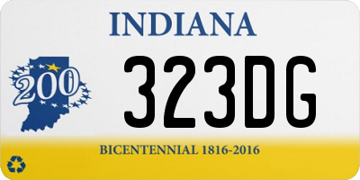 IN license plate 323DG