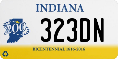 IN license plate 323DN