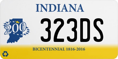 IN license plate 323DS