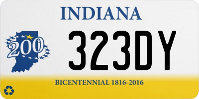 IN license plate 323DY