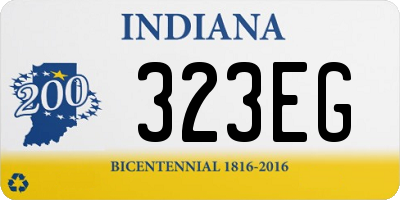 IN license plate 323EG