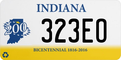 IN license plate 323EO