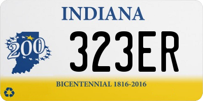 IN license plate 323ER