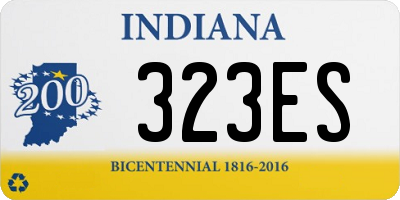 IN license plate 323ES