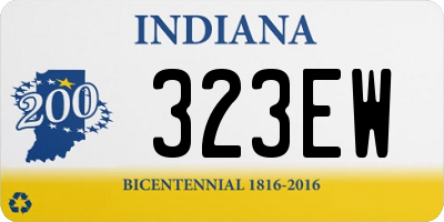 IN license plate 323EW