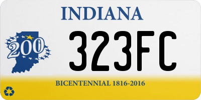 IN license plate 323FC