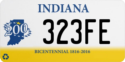 IN license plate 323FE