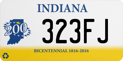 IN license plate 323FJ