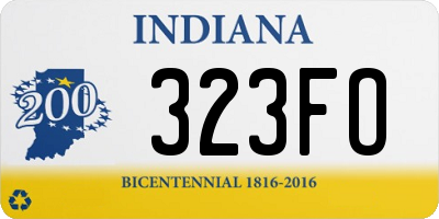 IN license plate 323FO