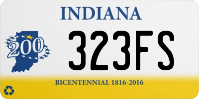 IN license plate 323FS