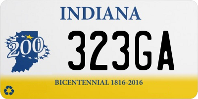 IN license plate 323GA