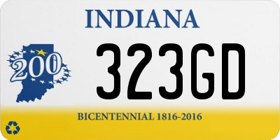 IN license plate 323GD