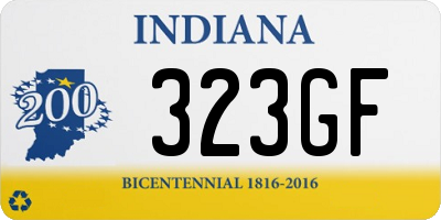 IN license plate 323GF