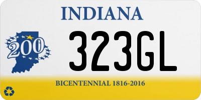 IN license plate 323GL