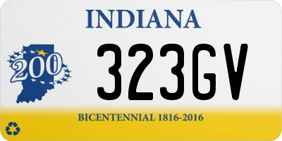 IN license plate 323GV