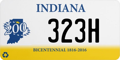 IN license plate 323H