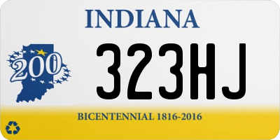 IN license plate 323HJ