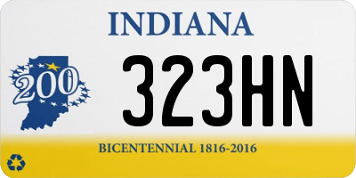 IN license plate 323HN