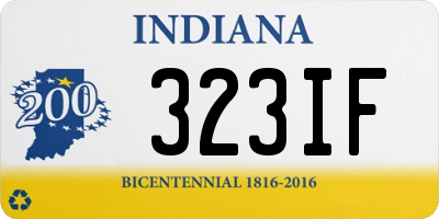 IN license plate 323IF