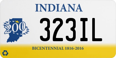 IN license plate 323IL