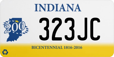 IN license plate 323JC