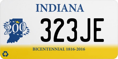 IN license plate 323JE