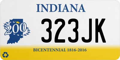 IN license plate 323JK