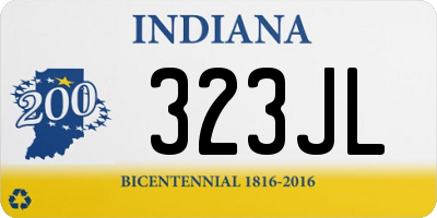 IN license plate 323JL