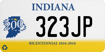 IN license plate 323JP