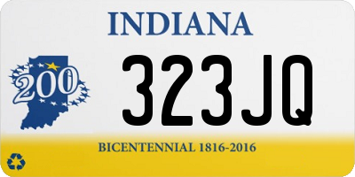 IN license plate 323JQ