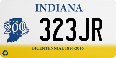 IN license plate 323JR