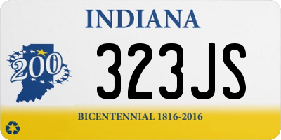 IN license plate 323JS