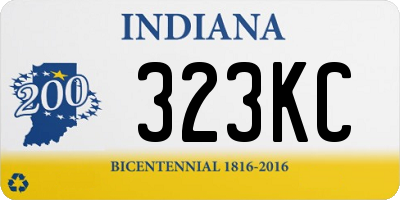 IN license plate 323KC