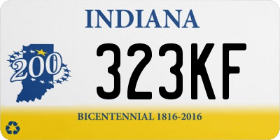 IN license plate 323KF